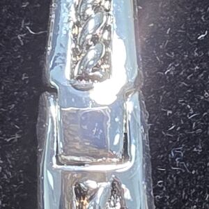 Silvertone Hinge Closure Costume Bracelet